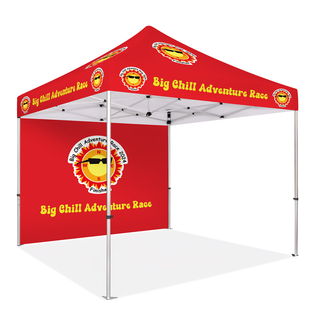 Custom Printed Canopy Tent with Back Wall - Durable & Weather-Resistant for Events, Tradeshows, and Outdoor Use