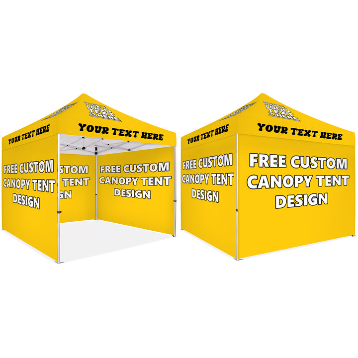 Custom Printed Canopy Tent with Three Back Walls - Ultimate Event Shelter for Maximum Coverage and Brand Visibility