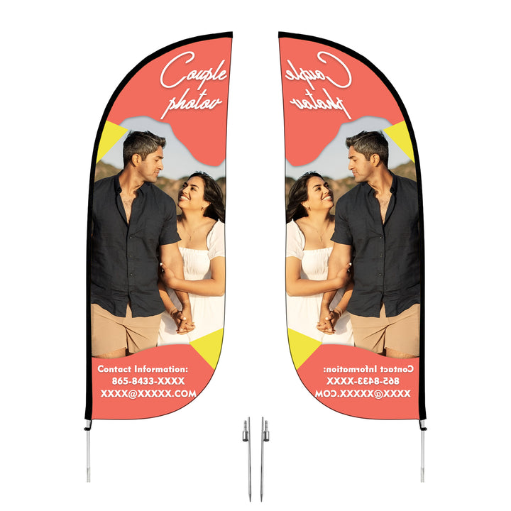 Custom XL Feather Flag - Personalized Advertising Flag, Durable & Weather-Resistant, Perfect for Events, Businesses, and Outdoor Promotions"