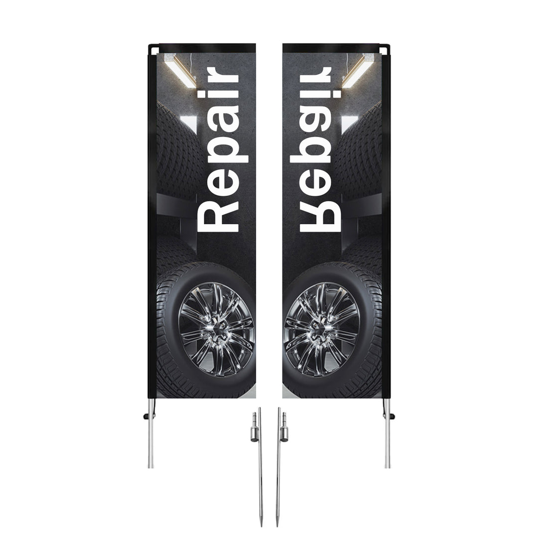 Custom Rectangle Flag Banner - Personalized Advertising Flag, Durable & Versatile, Perfect for Events, Businesses, and Outdoor Promotions